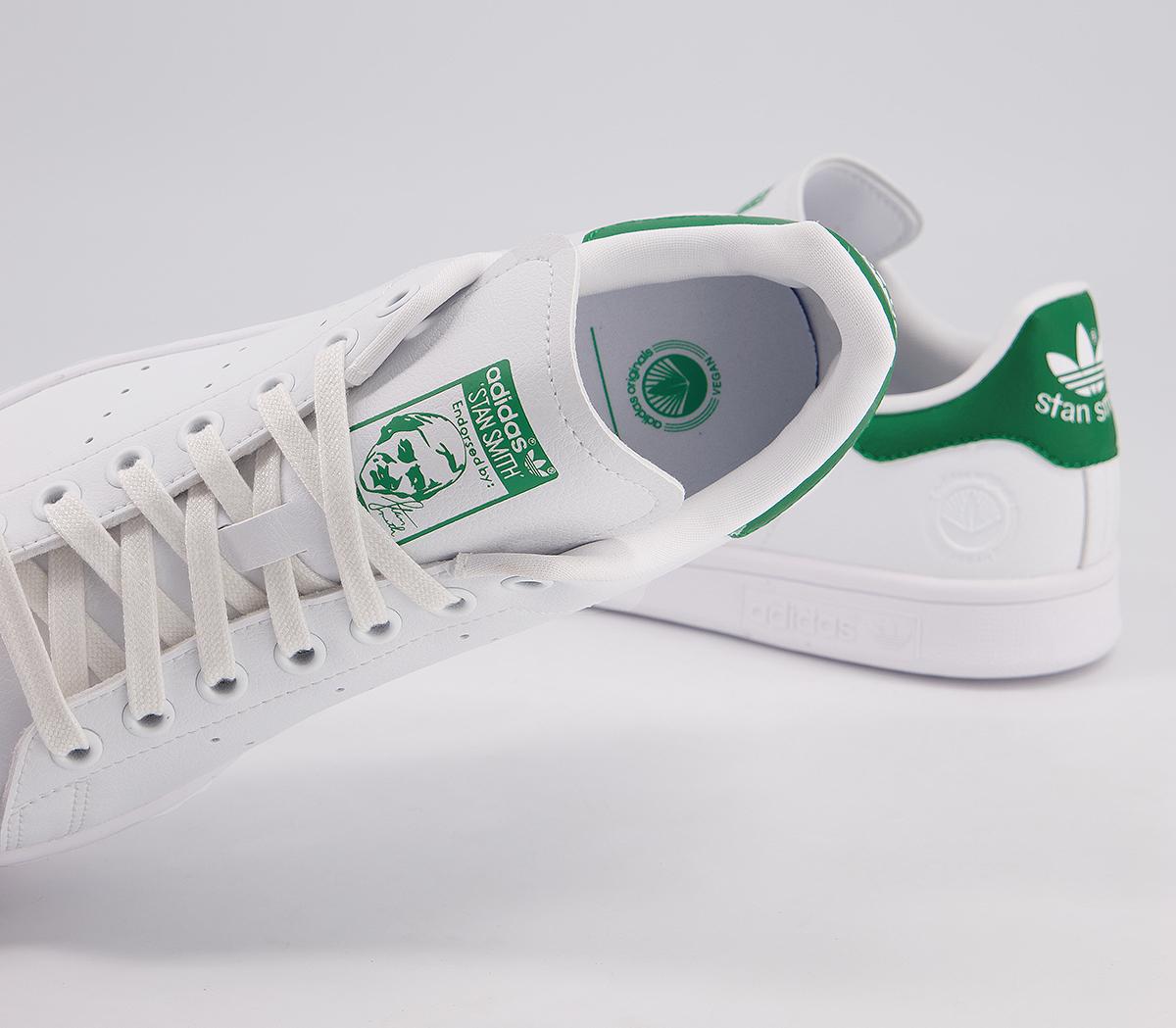 adidasStan Smith TrainersWhite Green White Vegan