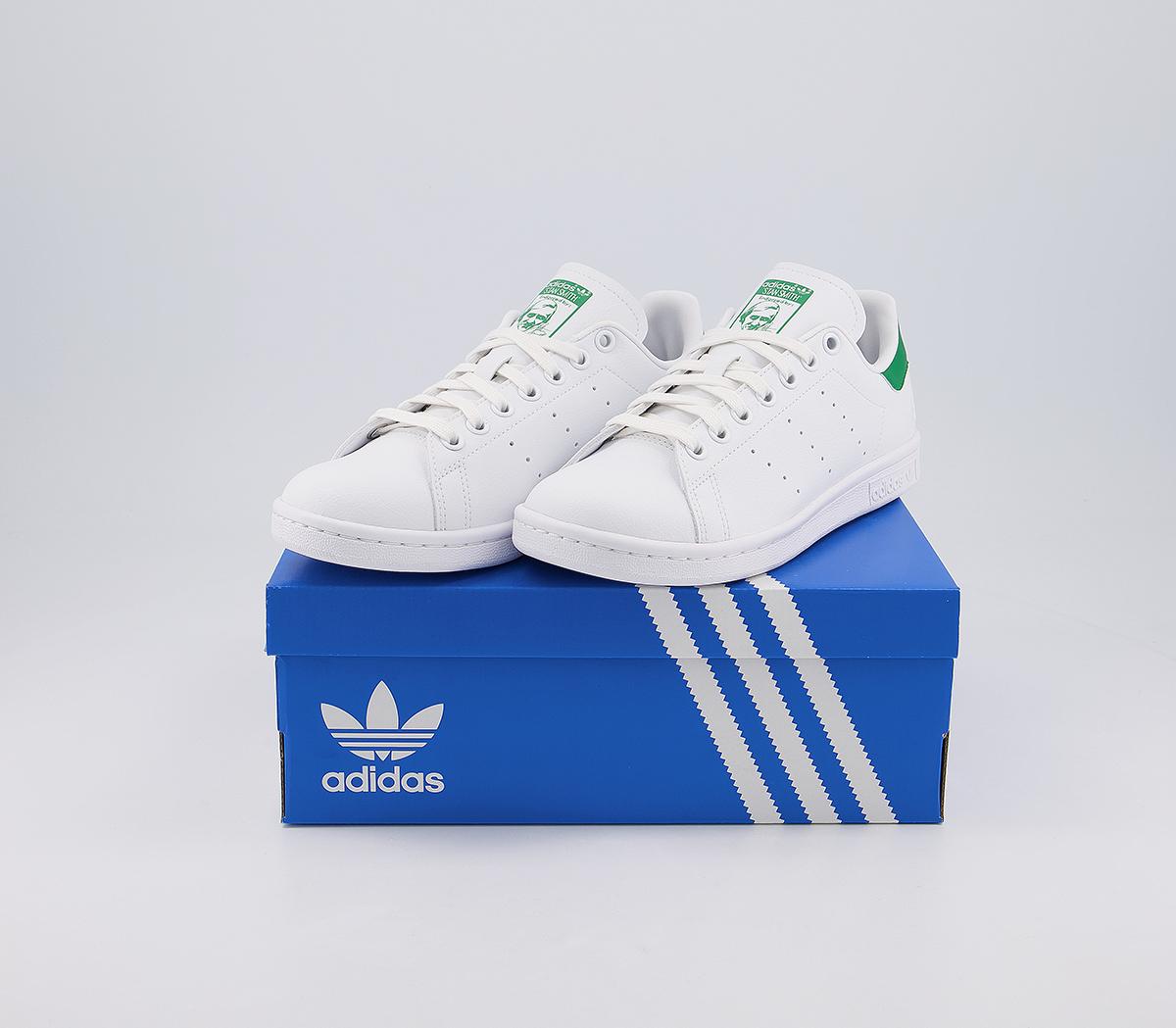 adidas Stan Smith Trainers White Green White Vegan - Unisex Sports