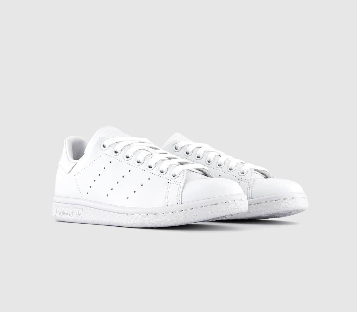Adidas Womens Stan Smith Trainers Sustainable White Mono Rubber, 5
