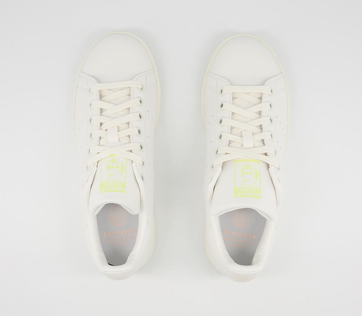 adidas Stan Smith Trainers adidas Stan Smith Trainers White Yellow Tint Icey Pink White