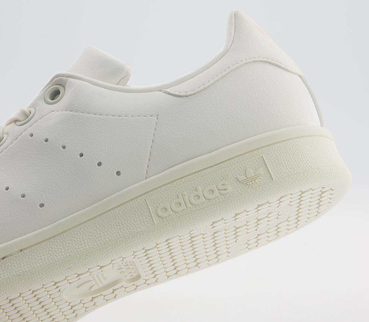 Adidas Stan Smith Trainers White Yellow Tint Icey Pink White Womens