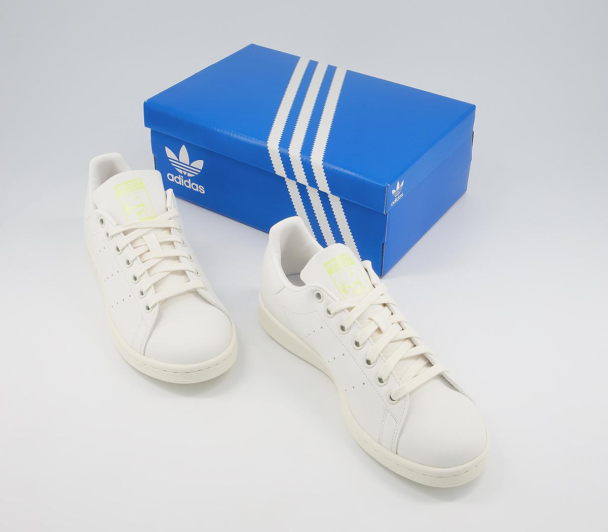 adidas Stan Smith Trainers adidas Stan Smith Trainers White Yellow Tint Icey Pink White