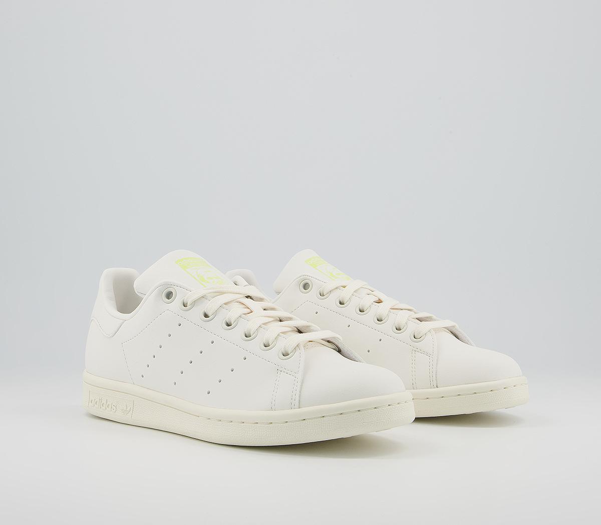 adidas Stan Smith Trainers adidas Stan Smith Trainers White Yellow Tint Icey Pink White