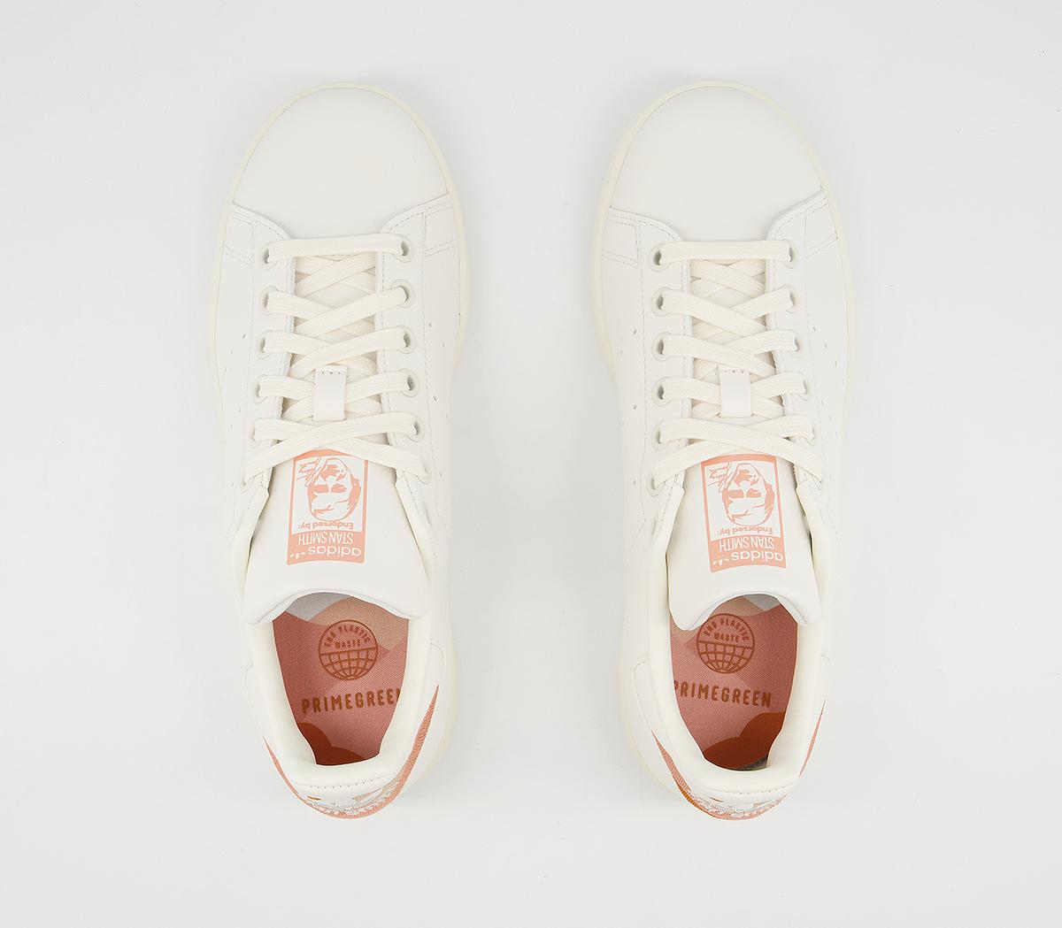 adidas Stan Smith Trainers adidas Stan Smith Trainers White Blush Orange Pink