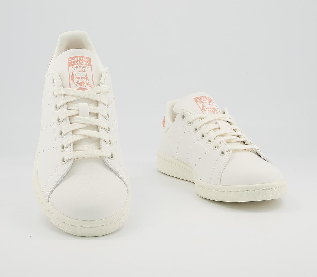 adidas Stan Smith Trainers adidas Stan Smith Trainers White Blush Orange Pink