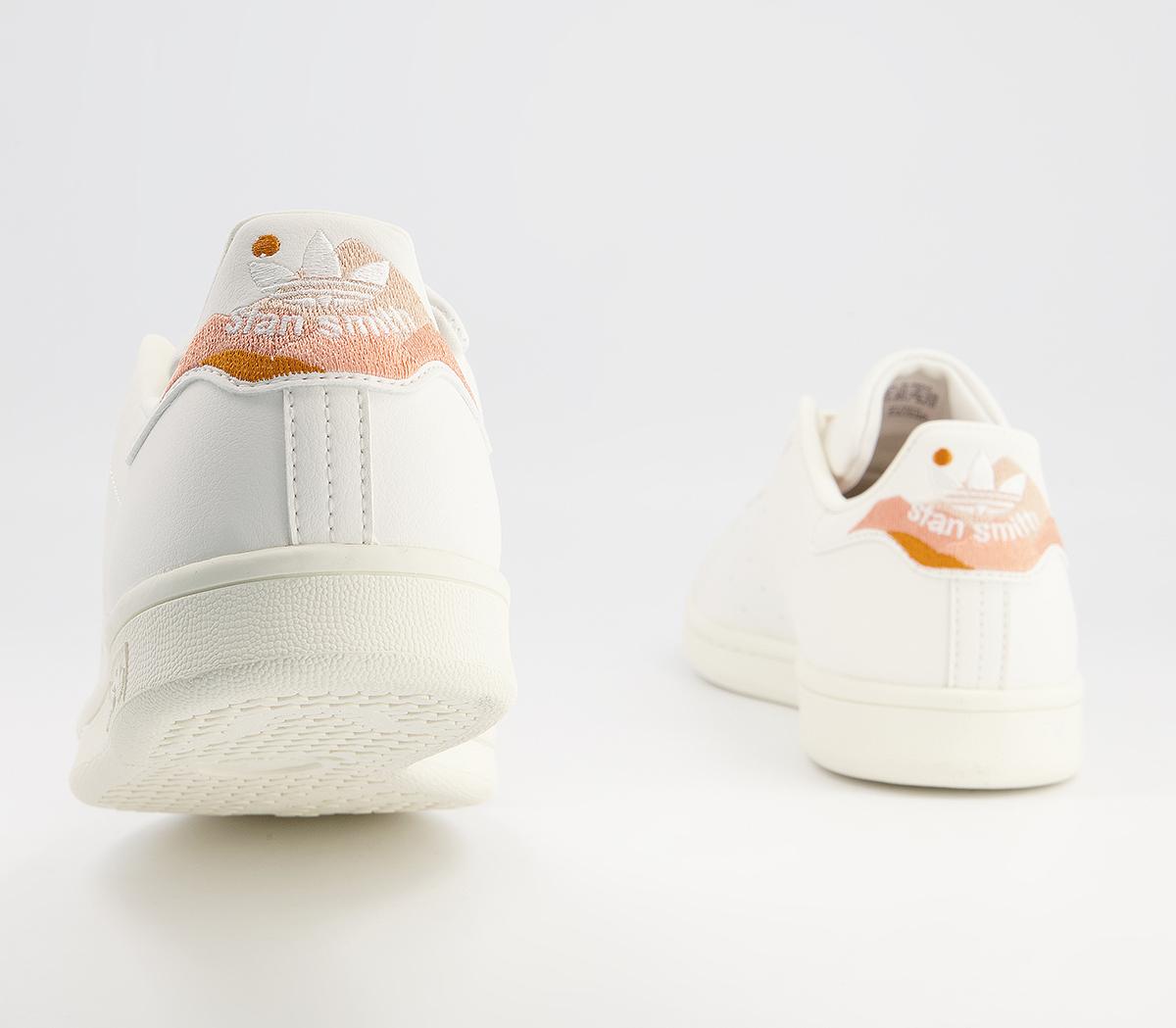 adidas Stan Smith Trainers adidas Stan Smith Trainers White Blush Orange Pink
