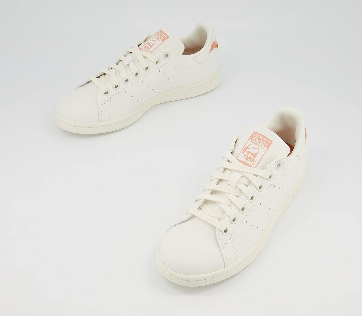adidas Stan Smith Trainers adidas Stan Smith Trainers White Blush Orange Pink