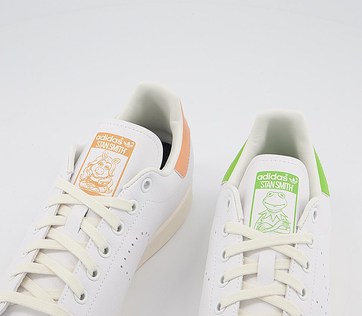 adidas Stan Smith Trainers Kermit Miss Piggy White - Women's Trainers