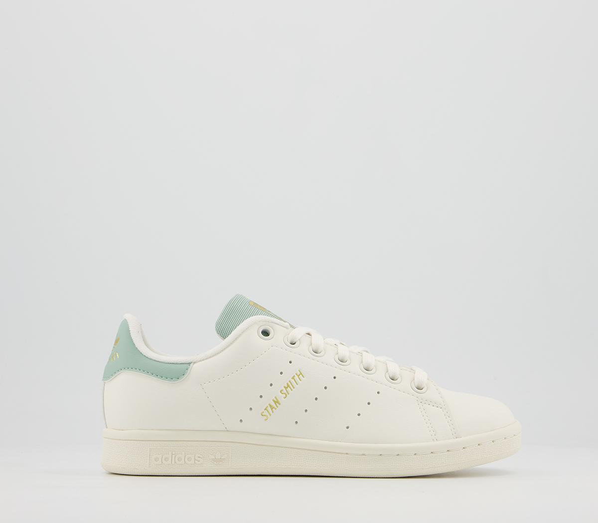 adidasStan Smith TrainersCloud White Off White Hazy Green Gold Metallic