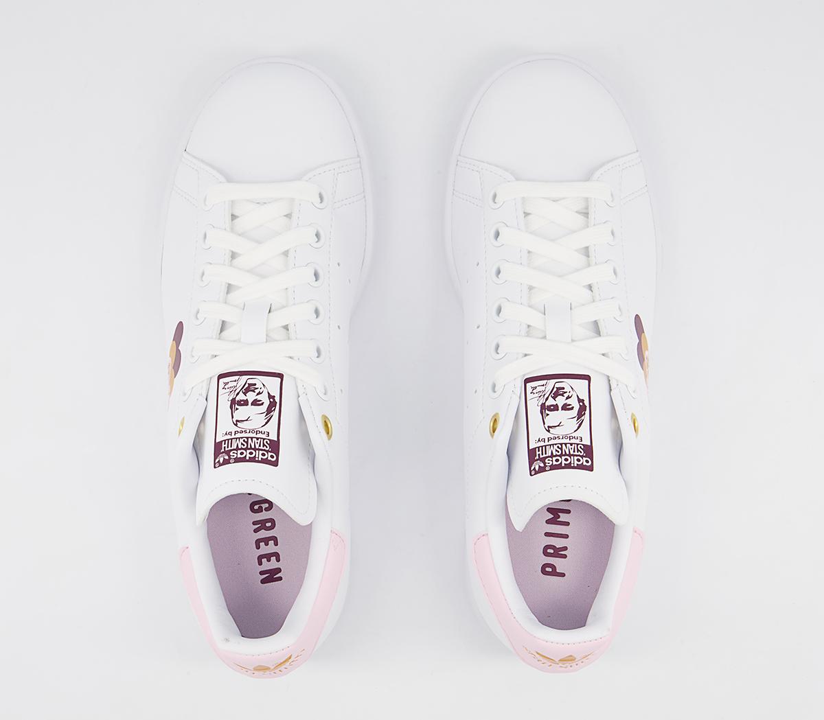 adidas Stan Smith Trainers adidas Stan Smith Trainers White Pink Gold Heart