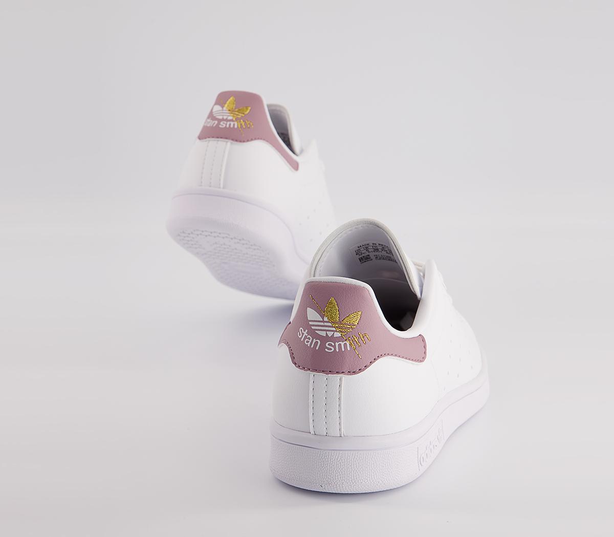 Adidas Stan Smith Trainers White Magic Mauve - Women's Trainers