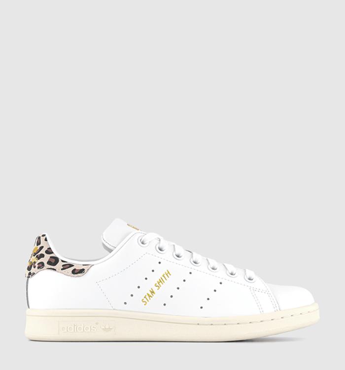 adidas Stan Smith Trainers White Leopard Print