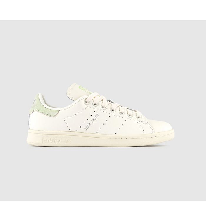 Adidas Stan Smith Trainers White Linen Green Silver Met