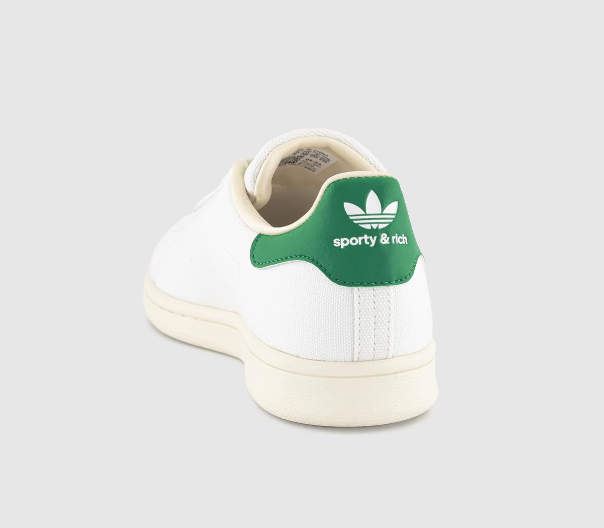 adidasStan Smith TrainersSporty White Green Off White