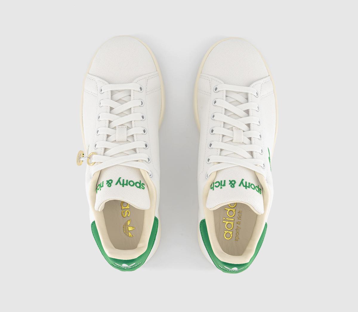 adidasStan Smith TrainersSporty White Green Off White