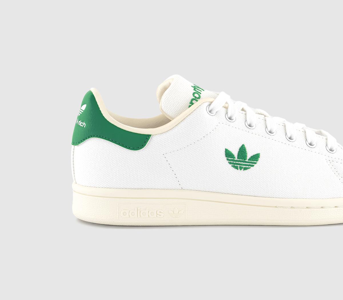 adidasStan Smith TrainersSporty White Green Off White