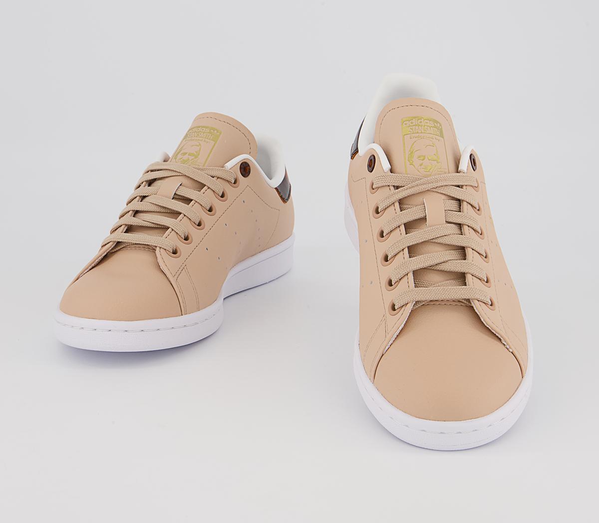 adidas Stan Smith Trainers adidas Stan Smith Trainers Pale Nude Matte Gold Crystal White