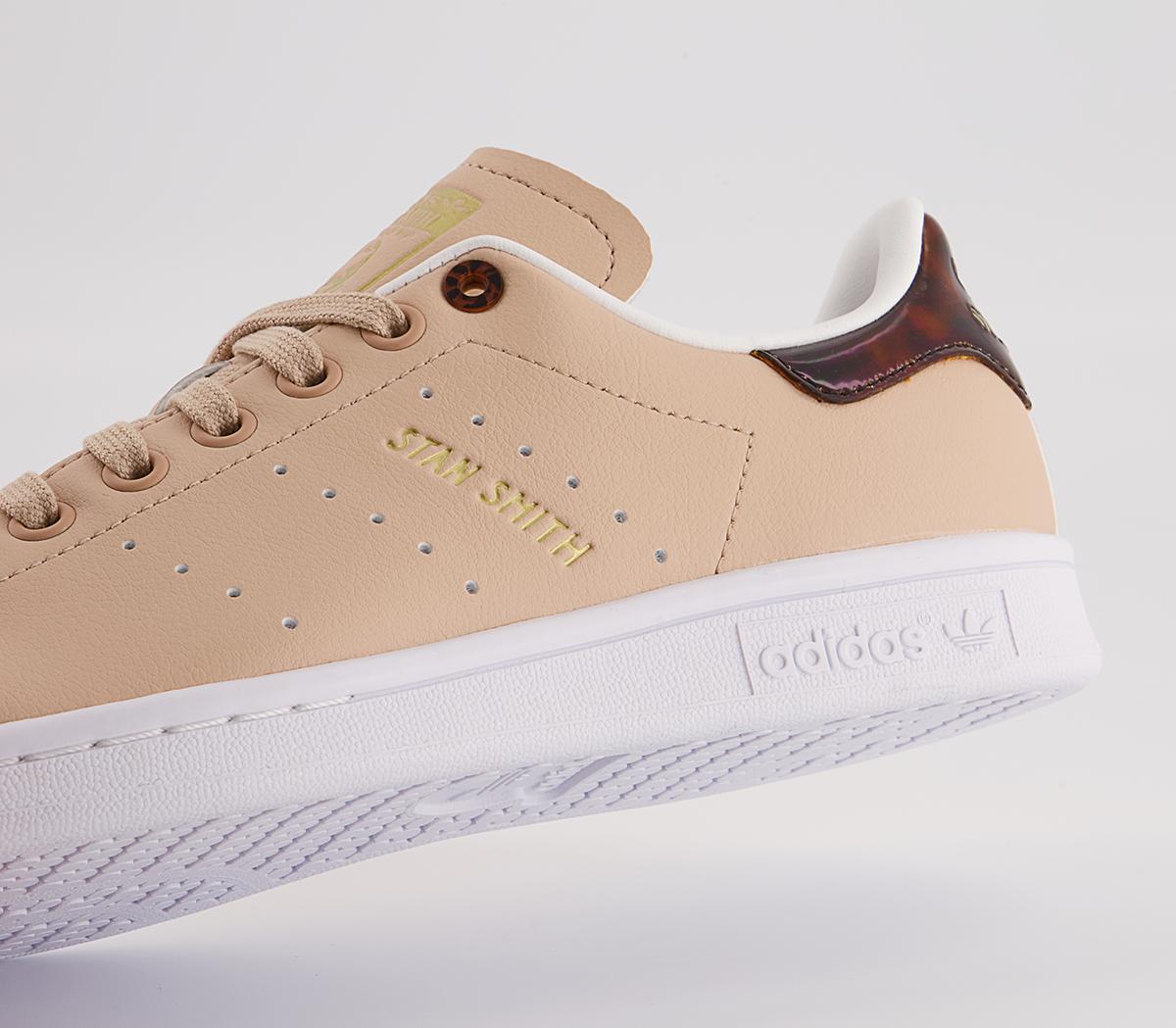 adidas Stan Smith Trainers adidas Stan Smith Trainers Pale Nude Matte Gold Crystal White