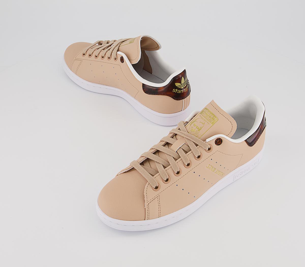 adidas Stan Smith Trainers adidas Stan Smith Trainers Pale Nude Matte Gold Crystal White