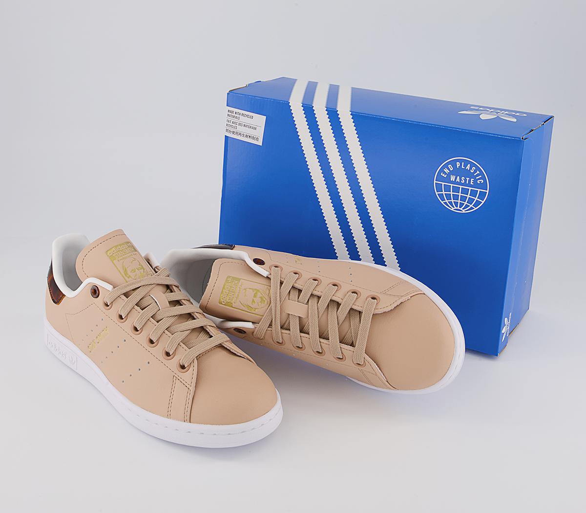 adidas Stan Smith Trainers adidas Stan Smith Trainers Pale Nude Matte Gold Crystal White
