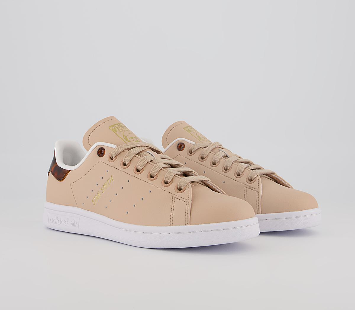 adidas Stan Smith Trainers adidas Stan Smith Trainers Pale Nude Matte Gold Crystal White