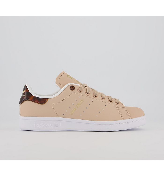 Adidas Stan Smith Trainers Pale Nude Matte Gold Crystal White Lace,White,Natural