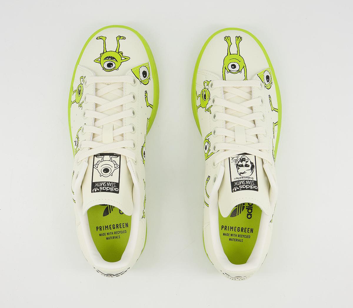 adidas Stan Smith Trainers adidas Stan Smith Trainers Monsters Inc Mike White Green