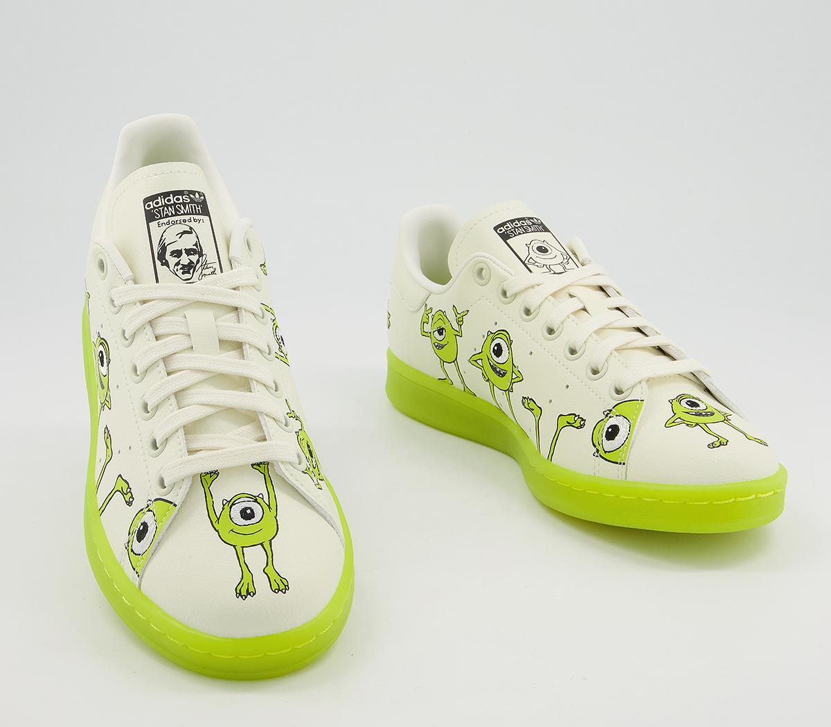 adidas Stan Smith Trainers adidas Stan Smith Trainers Monsters Inc Mike White Green
