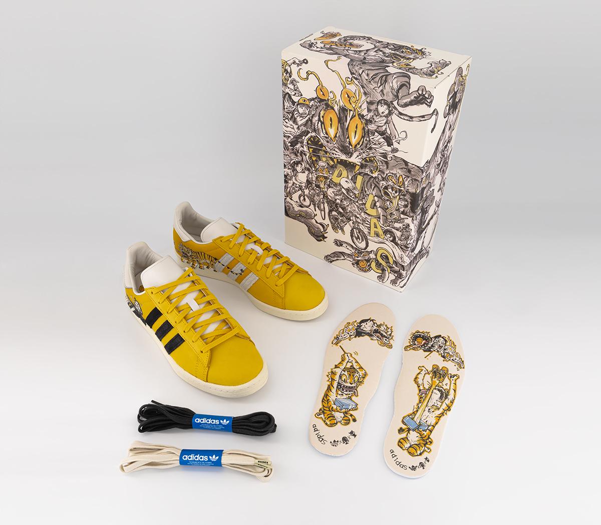 adidas Campus Trainers Kasina Kim Jung Gi Hazy Yellow Core Black - Unisex  Sports