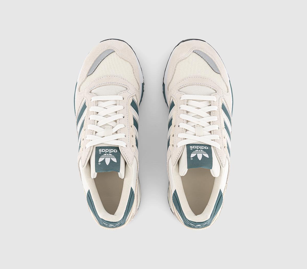 adidas ZX600 Trainers Crystal White Preloved Teal - Men's Trainers