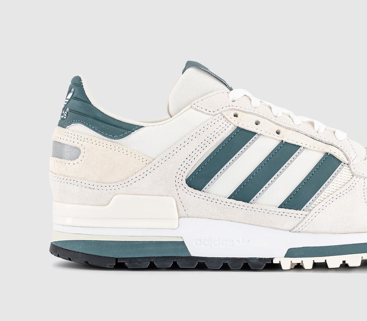 gb adidas ZX600 Trainers Crystal White Preloved Teal - Men's Trainers