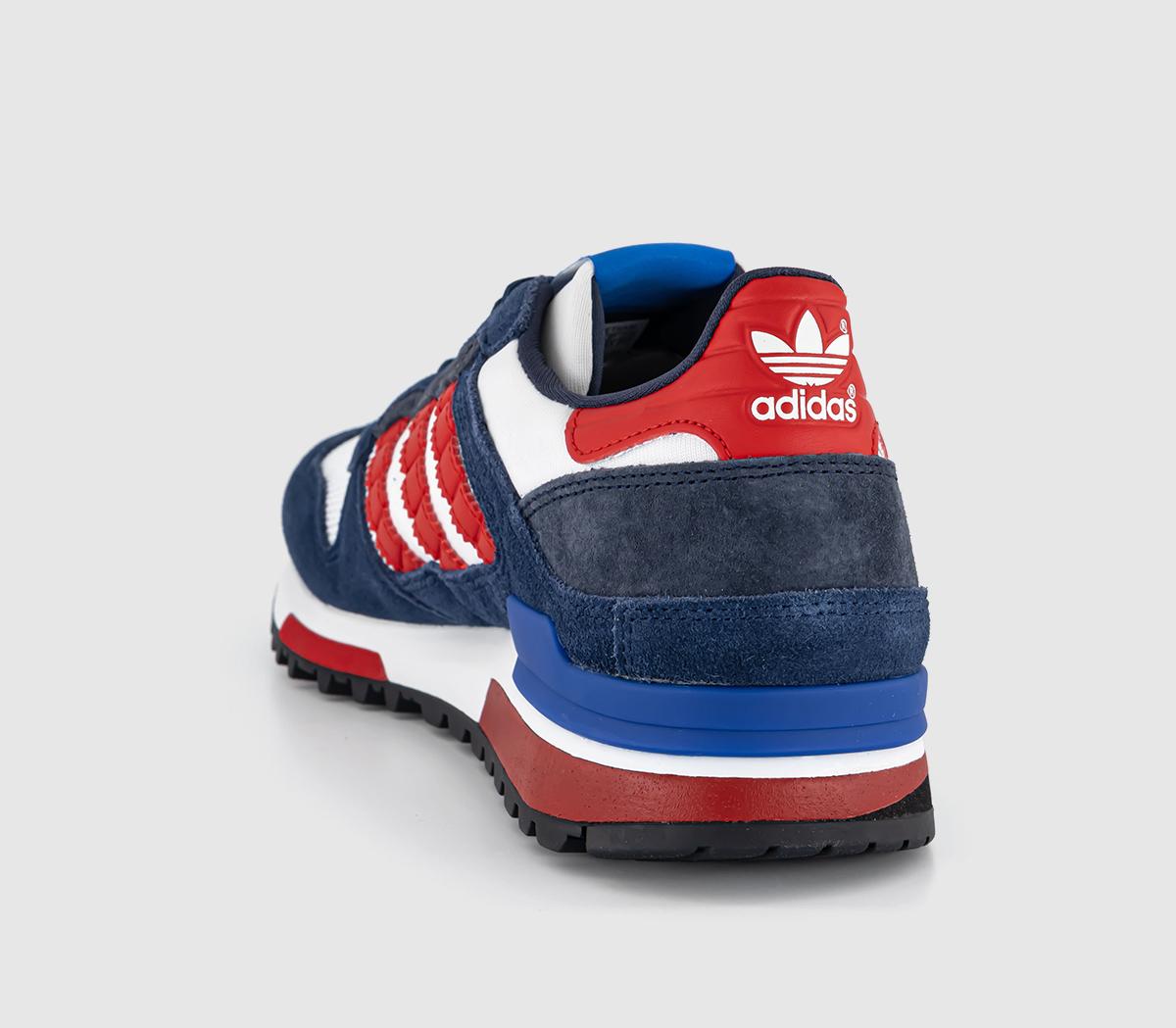 adidas Zx600 Trainers Collegiate Navy Better Scarlet Crystal White