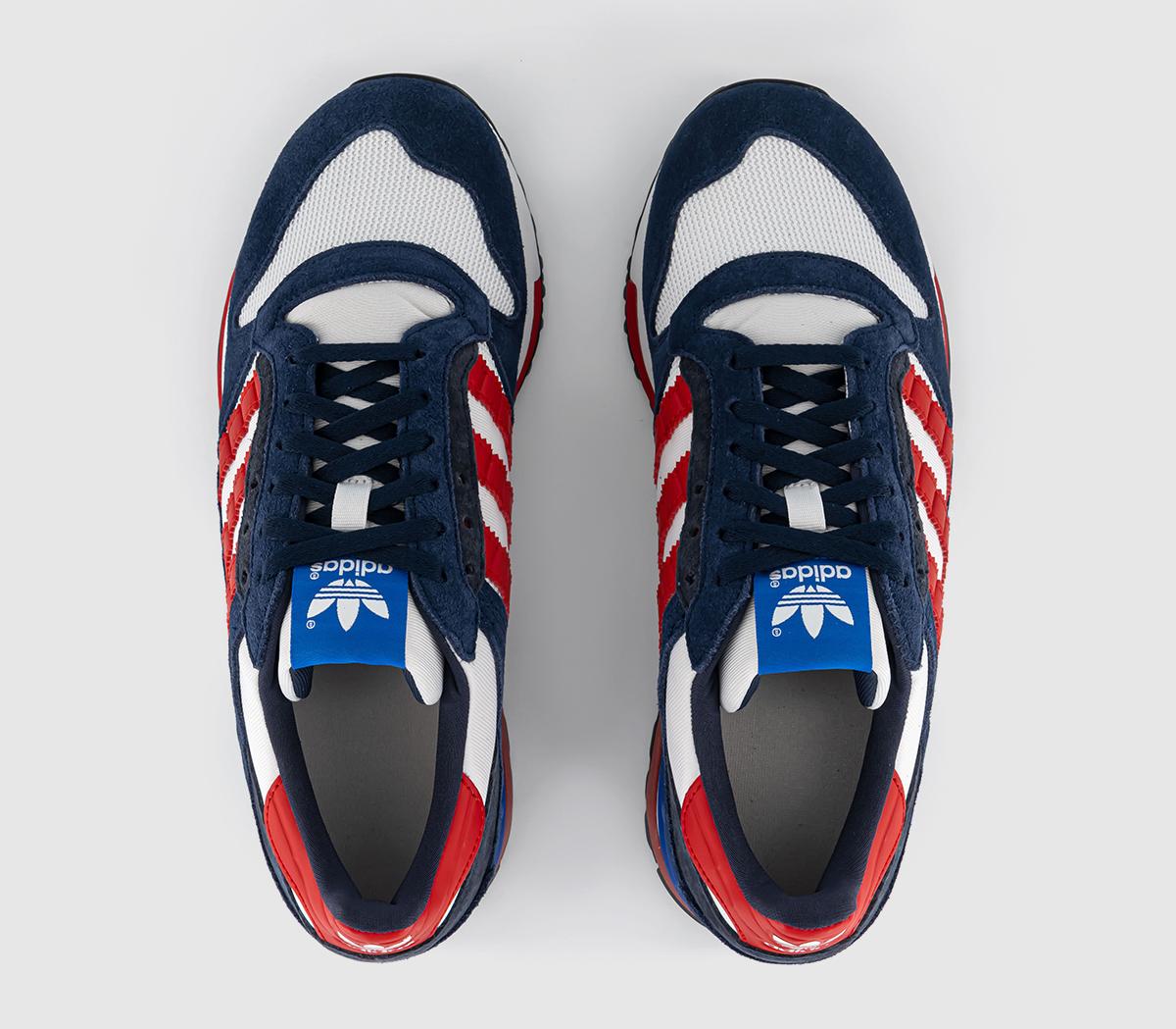 adidas Zx600 Trainers Collegiate Navy Better Scarlet Crystal White