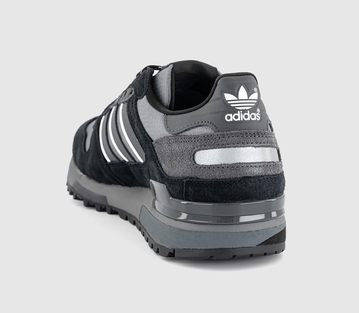 adidas ZX600 Trainers Core Black Grey Grey - Men's Trainers