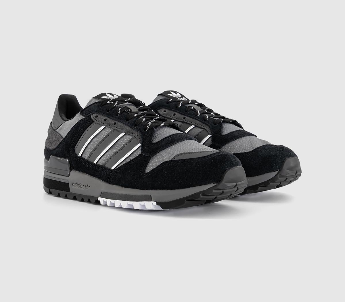 adidas ZX600 Trainers Core Black Grey Grey - Men's Trainers