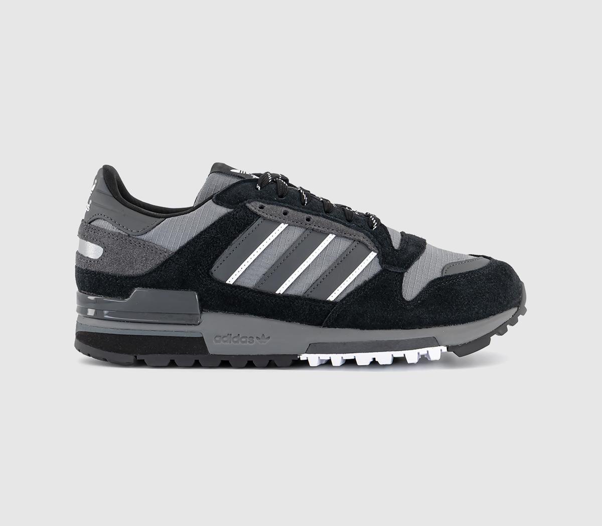 adidas ZX600 Trainers Core Black Grey Grey - Men's Trainers