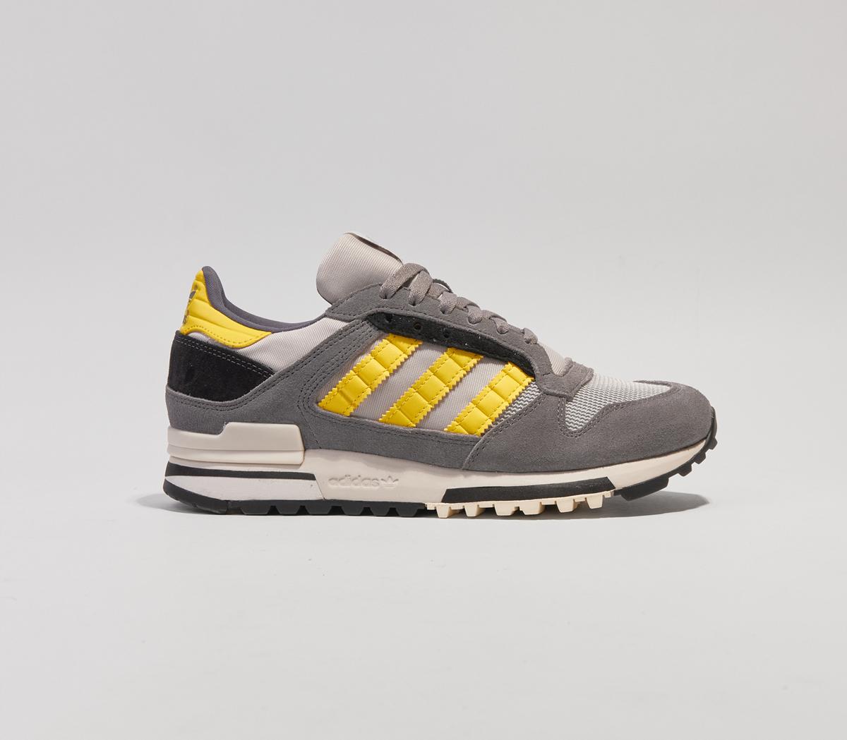 adidas Zx600 Trainers Clear Onix Super Yellow Granite Unisex Sports