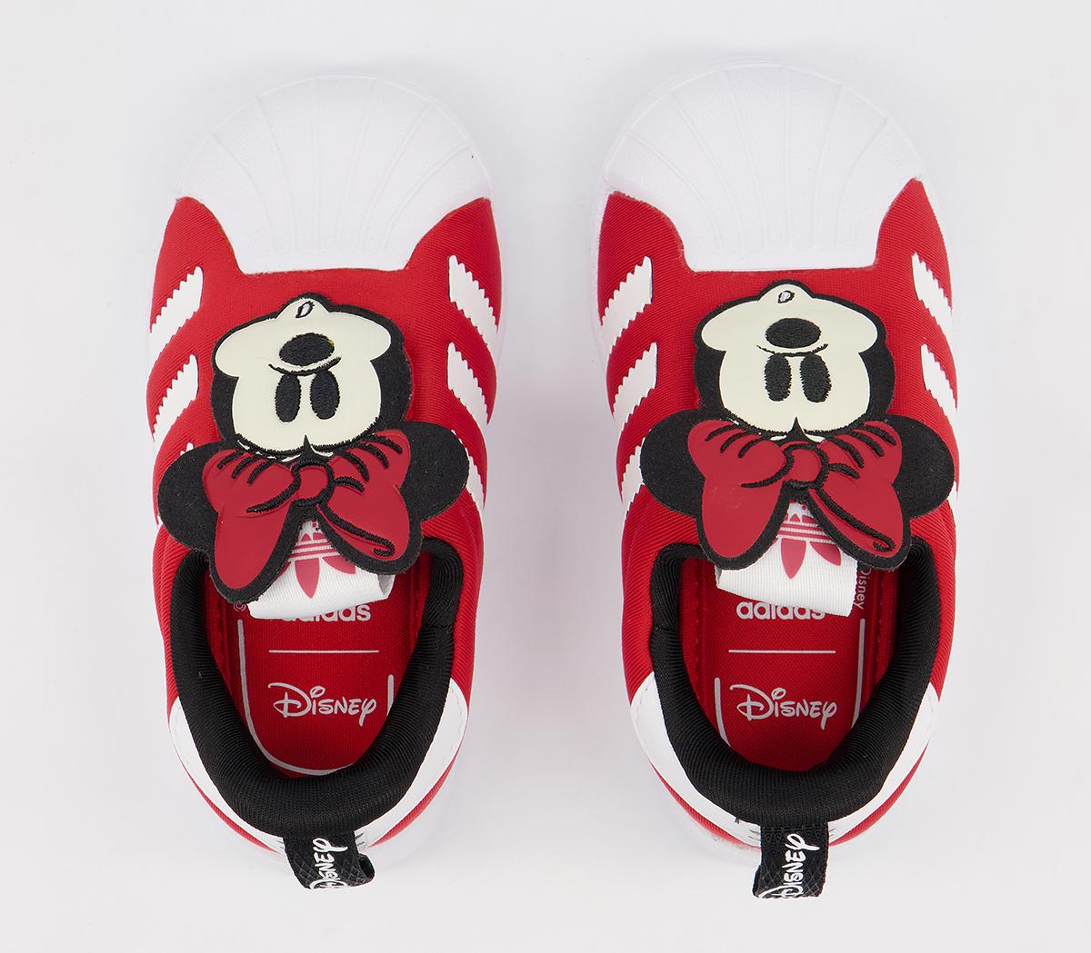 adidas Superstar 360 Infant Trainers adidas Superstar 360 Infant Trainers Red White Black Minnie Mouse