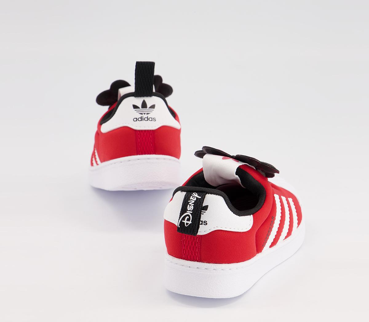 adidas Superstar 360 Infant Trainers adidas Superstar 360 Infant Trainers Red White Black Minnie Mouse