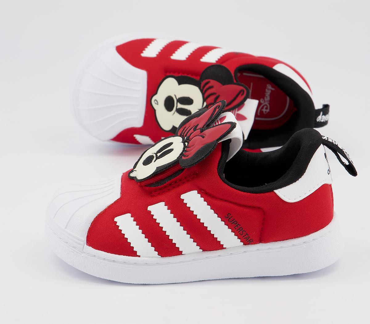 adidas Superstar 360 Infant Trainers adidas Superstar 360 Infant Trainers Red White Black Minnie Mouse