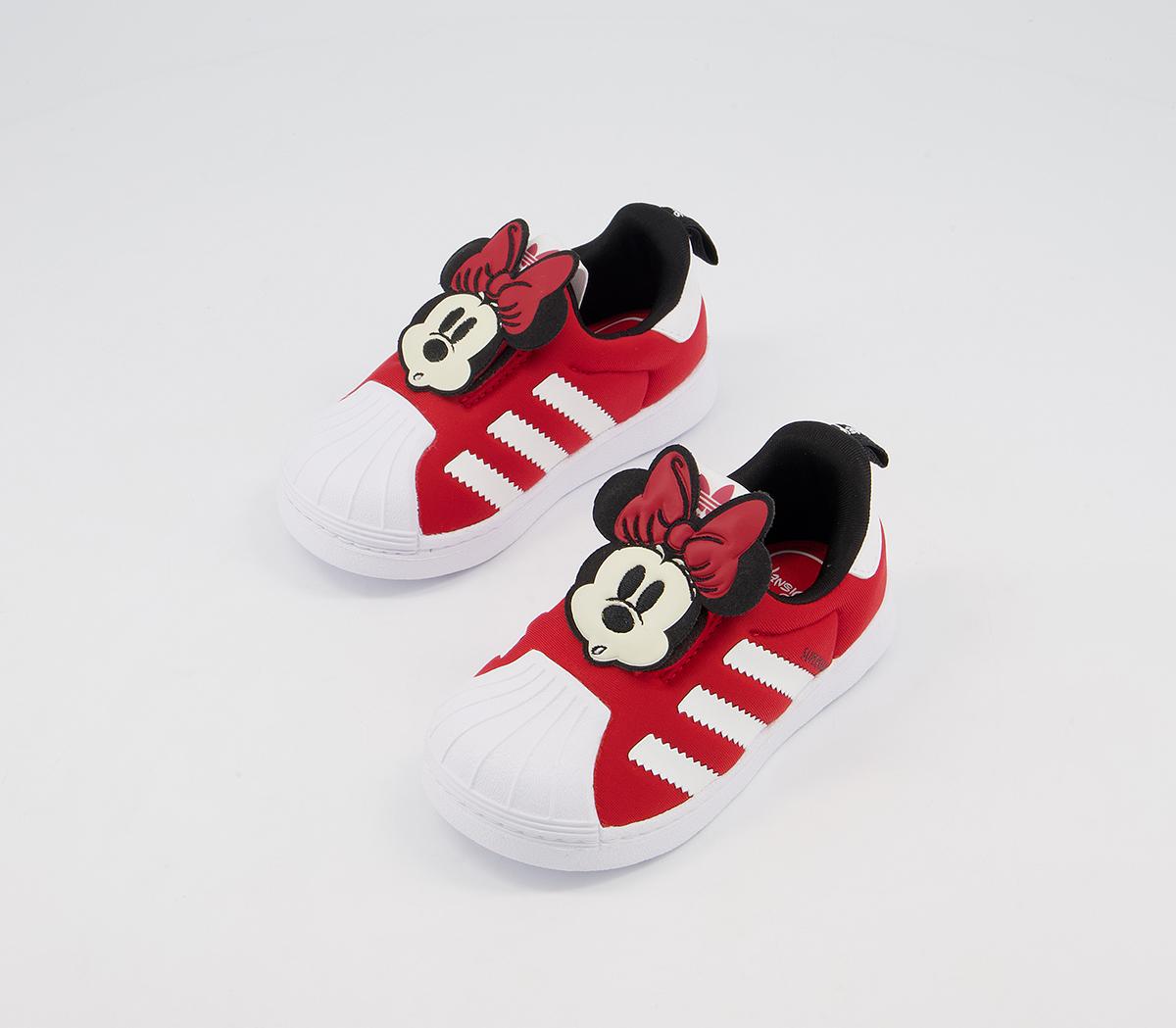 adidas Superstar 360 Infant Trainers adidas Superstar 360 Infant Trainers Red White Black Minnie Mouse