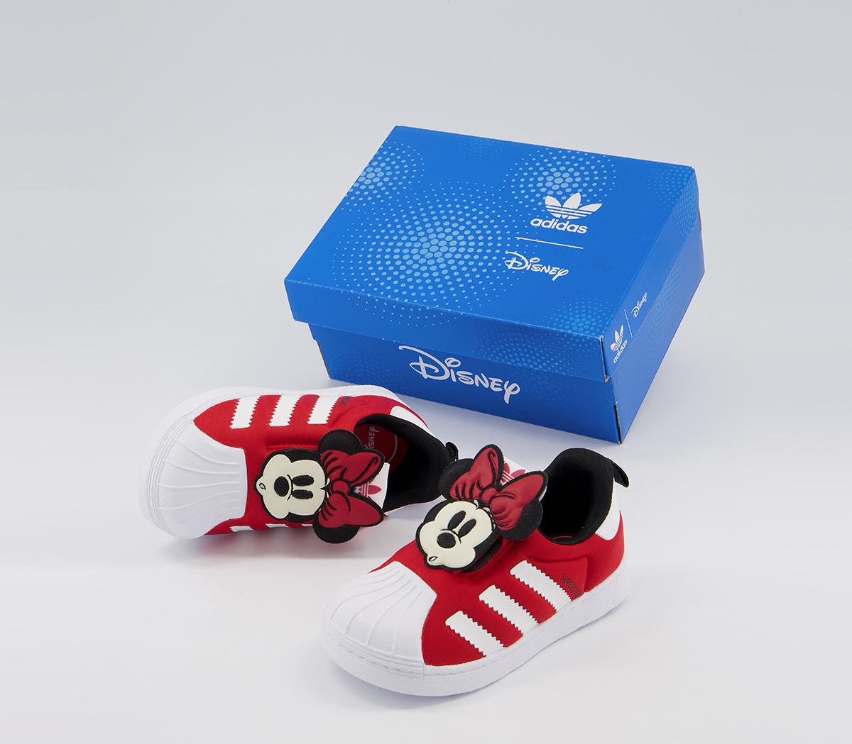 adidas Superstar 360 Infant Trainers adidas Superstar 360 Infant Trainers Red White Black Minnie Mouse