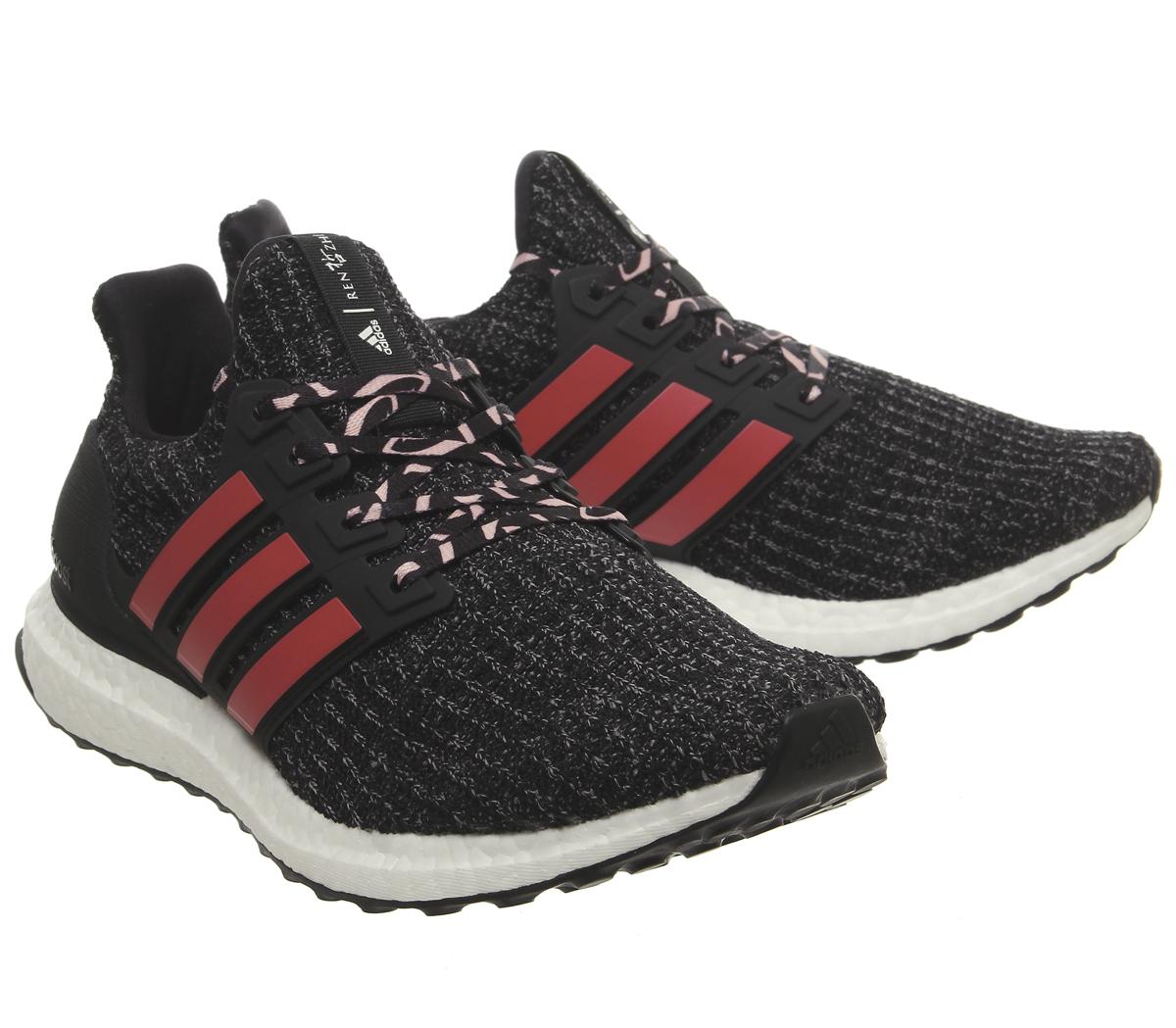 adidas UltraboostUltra BoostCore Black Scarlet Grey Cny