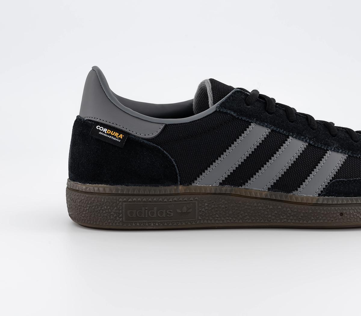 adidas Handball Spezial Trainers Core Black Grey Four Gum - Men's Trainers