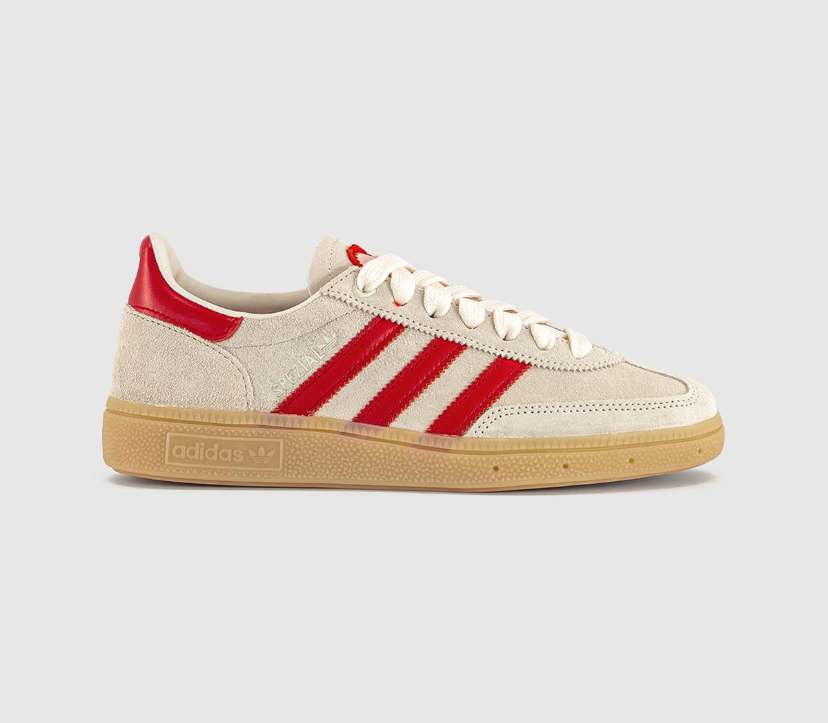 Adidas Handball Spezial Trainers Cream Better Scarlet Sandy Pink White in Women's Size 9, Offspring