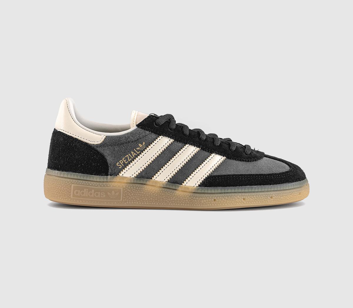 Adidas Handball Spezial Trainers Carbon Off Black White in Women's Size 12, Offspring