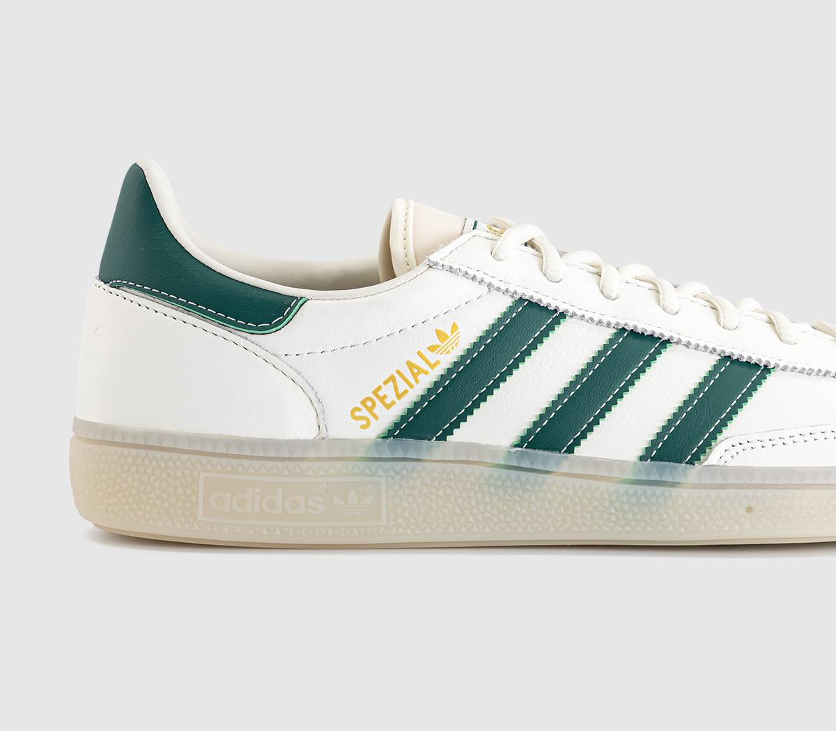 adidasHandball Spezial TrainersCore White Collegiate Green Off White