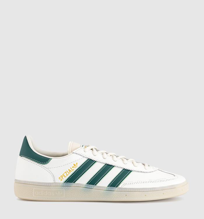 adidas Handball Spezial Trainers Core White Collegiate Green Off White
