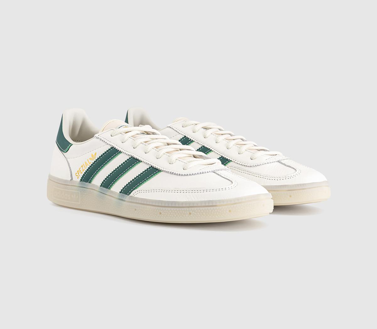 adidasHandball Spezial TrainersCore White Collegiate Green Off White