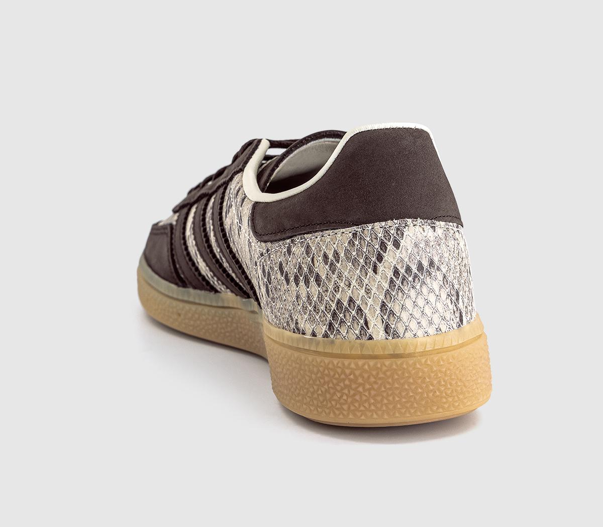 adidasHandball Spezial TrainersWhite Brown Snake Skin
